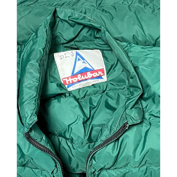 Holubar Jacket Vintage Down‎ Puffer Thrashed Parka Coat Made USA Green Men Small - Picture 3 of 6